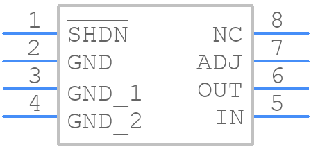 LT3009ESC8#TRMPBF - Analog Devices - PCB symbol