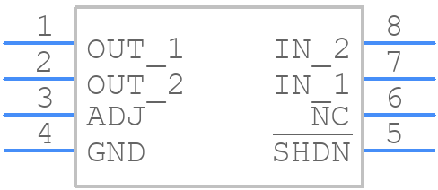 LT3020EMS8#PBF - Analog Devices - PCB symbol