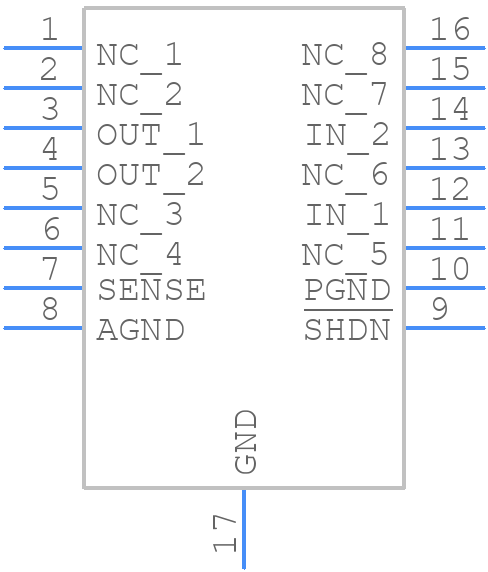LT3021EDH-1.2#PBF - Analog Devices - PCB symbol