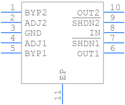 LT3023EMSE#PBF - Analog Devices - PCB symbol