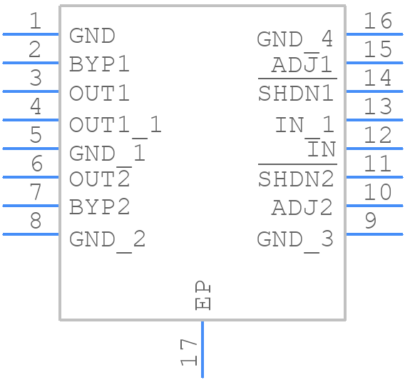LT3024EFE#PBF - Analog Devices - PCB symbol