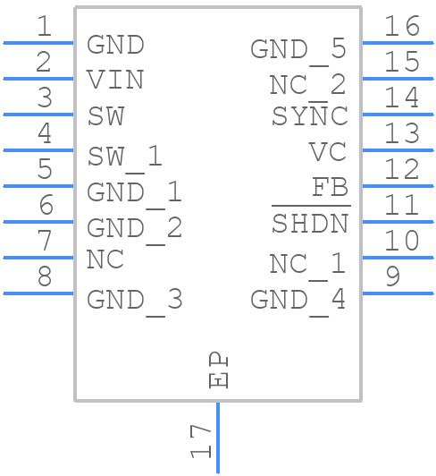 LT3436EFE#PBF - Analog Devices - PCB symbol