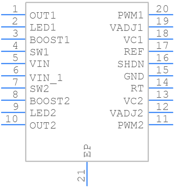 LT3475EFE#PBF - Analog Devices - PCB symbol