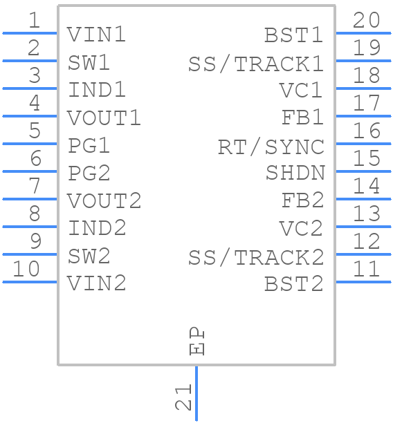LT3501EFE#PBF - Analog Devices - PCB symbol