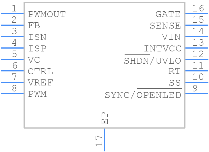 LT3755EMSE#PBF - Analog Devices - PCB symbol