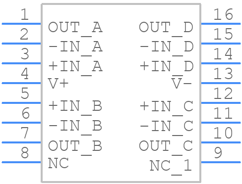 LT6005CGN#PBF - Analog Devices - PCB symbol