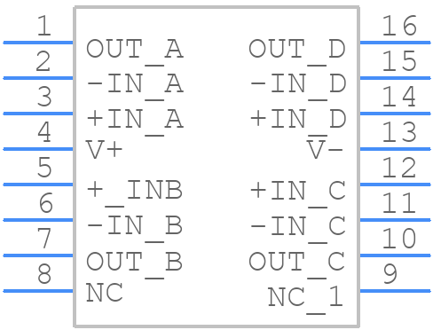 LT6207CGN#PBF - Analog Devices - PCB symbol