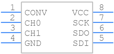 LTC1865ACS8#PBF - Analog Devices - PCB symbol