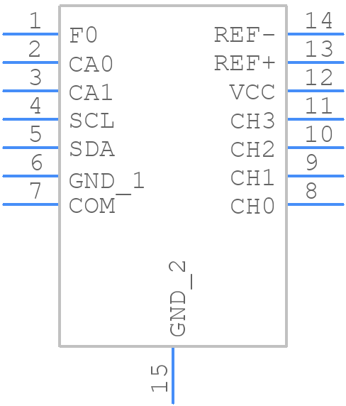 LTC2493CDE#PBF - Analog Devices - PCB symbol