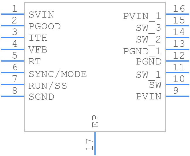 LTC3412EFE#PBF - Analog Devices - PCB symbol