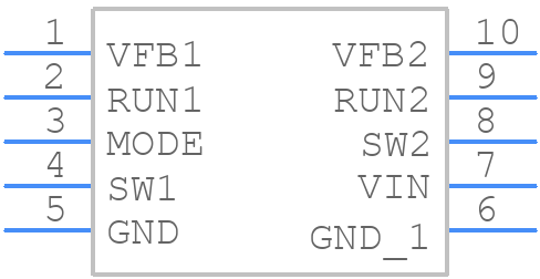 LTC3419EMS#PBF - Analog Devices - PCB symbol