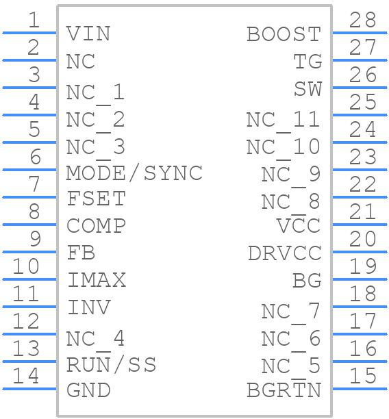 LTC3703EG#PBF - Analog Devices - PCB symbol