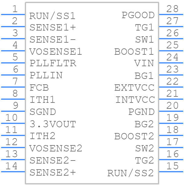LTC3728EG#PBF - Analog Devices - PCB symbol