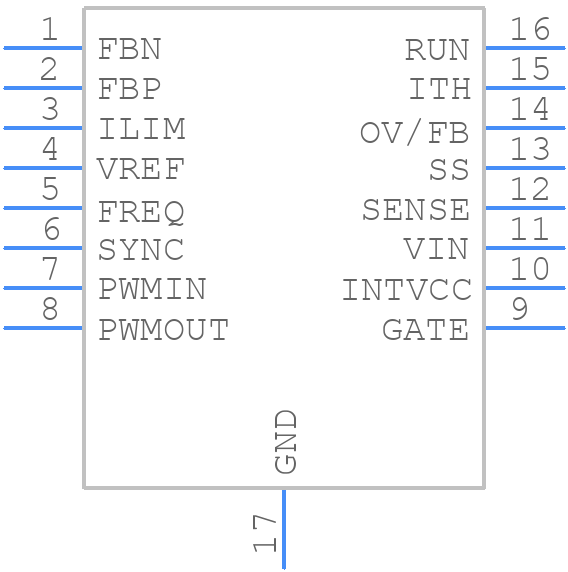 LTC3783EFE#PBF - Analog Devices - PCB symbol