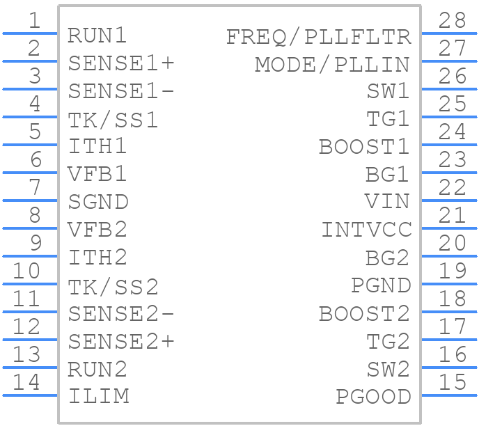 LTC3850EGN#PBF - Analog Devices - PCB symbol