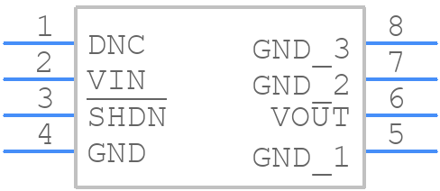 LTC6652AHMS8-5#PBF - Analog Devices - PCB symbol