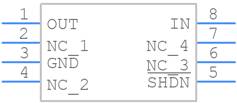 LT1121CN8-3.3#PBF - Analog Devices - PCB symbol