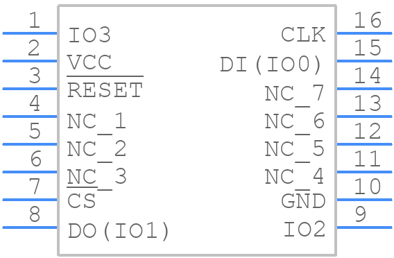W25M512JWFIQ - Winbond - PCB symbol