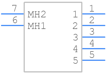 1-316130-5 - TE Connectivity - PCB symbol