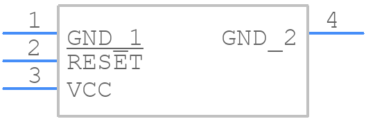 DS1233DZ-5+ - Analog Devices - PCB symbol