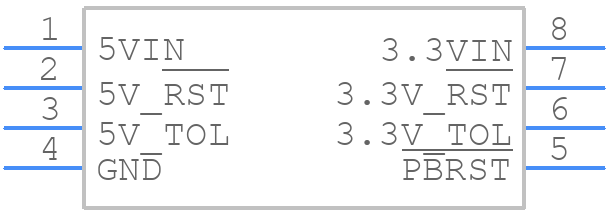 DS1834AS+ - Analog Devices - PCB symbol