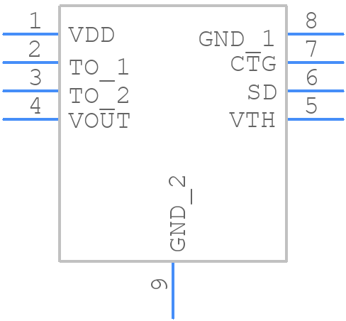 DS600U+ - Analog Devices - PCB symbol