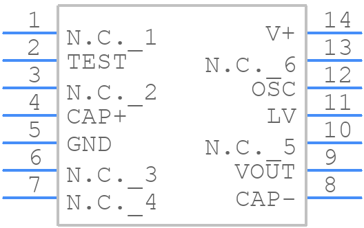 ICL7662CBD+ - Analog Devices - PCB symbol