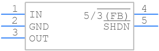 MAX1616EUK+ - Analog Devices - PCB symbol