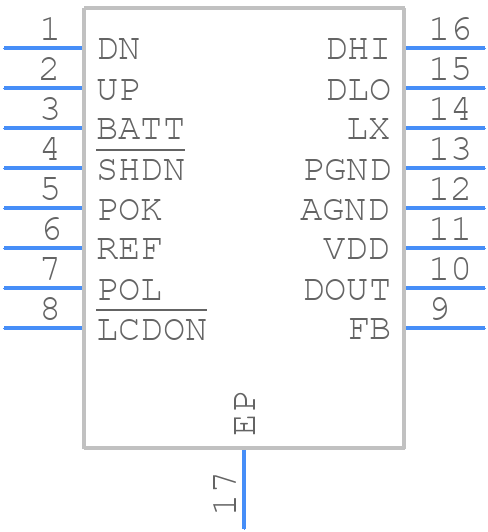 MAX1620EEE+ - Analog Devices - PCB symbol