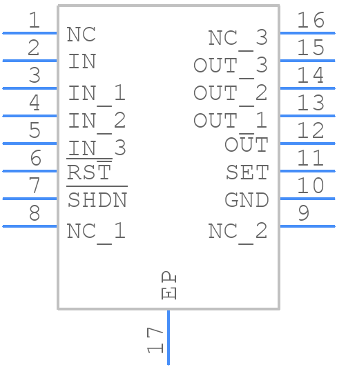 MAX1793EUE33+ - Analog Devices - PCB symbol