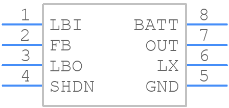 MAX1795EUA+ - Analog Devices - PCB symbol