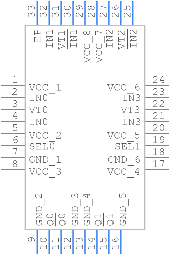 SY89547LMG-TR - Microchip - PCB symbol