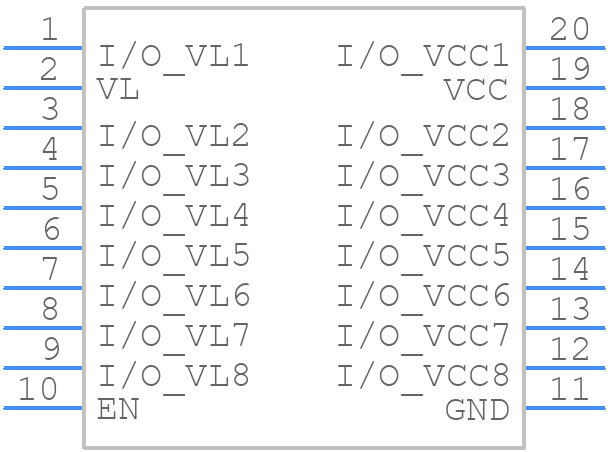MAX3001EEUP+ - Analog Devices - PCB symbol