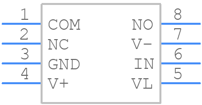 MAX319ESA+ - Analog Devices - PCB symbol