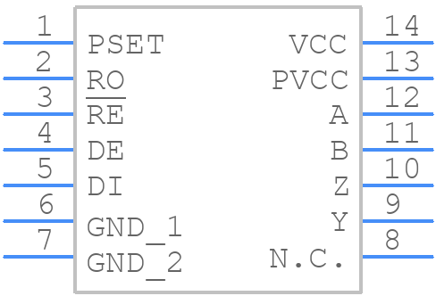 MAX3292ESD+ - Analog Devices - PCB symbol