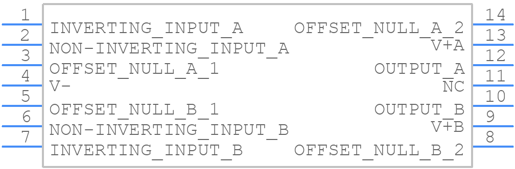 LM747EN - Texas Instruments - PCB symbol