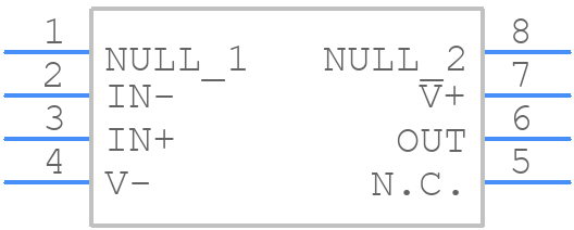 MAX410ESA+ - Analog Devices - PCB symbol