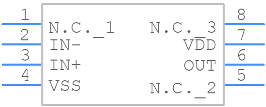 MAX4162ESA+ - Analog Devices - PCB symbol