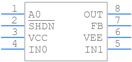 MAX4310ESA+ - Analog Devices - PCB symbol