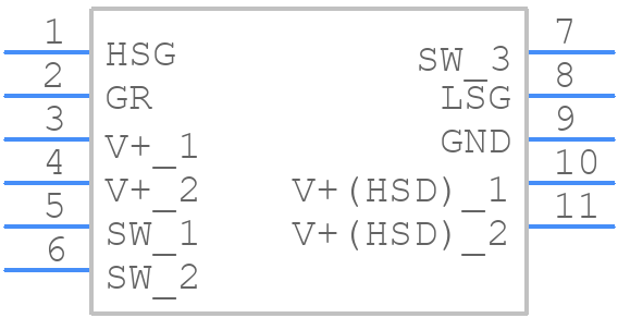 FDPC8016S - onsemi - PCB symbol