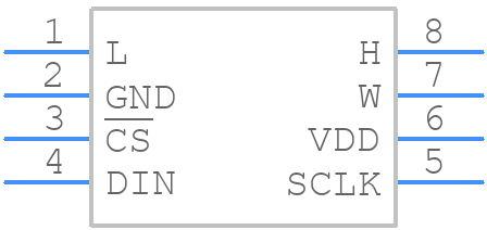 MAX5402EUA+ - Analog Devices - PCB symbol