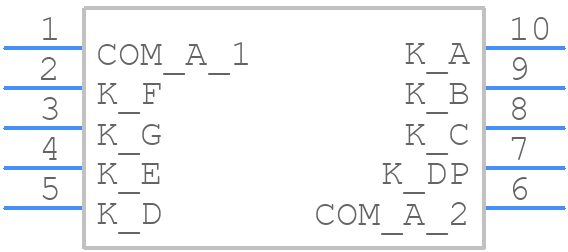 LDS-A3914RI - Lumex - PCB symbol