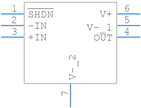 LT6000IDCB#PBF - Analog Devices - PCB symbol