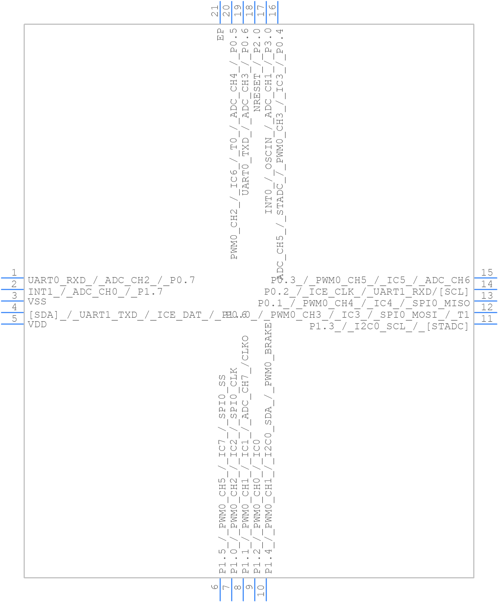 MS51XB9AE - Nuvoton - PCB symbol