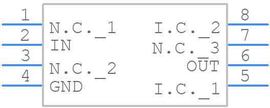 MAX6133AASA25+ - Analog Devices - PCB symbol