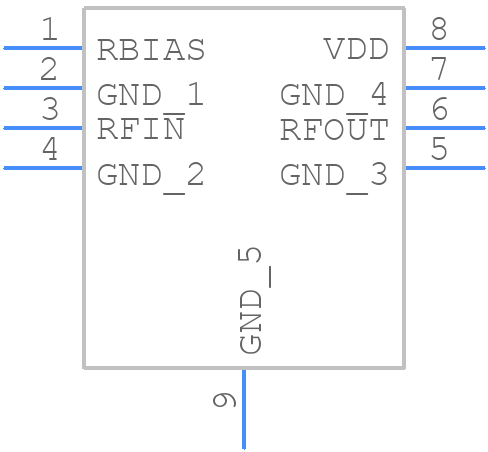ADL8107ACPZN-R7 - Analog Devices - PCB symbol