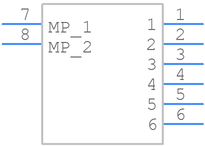 KW30-6S-1H(800) - Hirose - PCB symbol