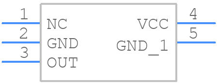 MAX6613MXK+ - Analog Devices - PCB symbol