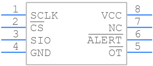 MAX6662MSA+ - Analog Devices - PCB symbol