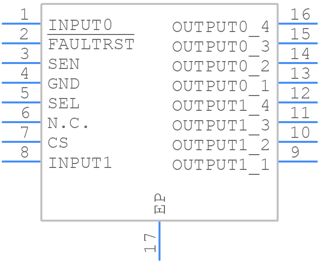 VND9012AJTR - STMicroelectronics - PCB symbol